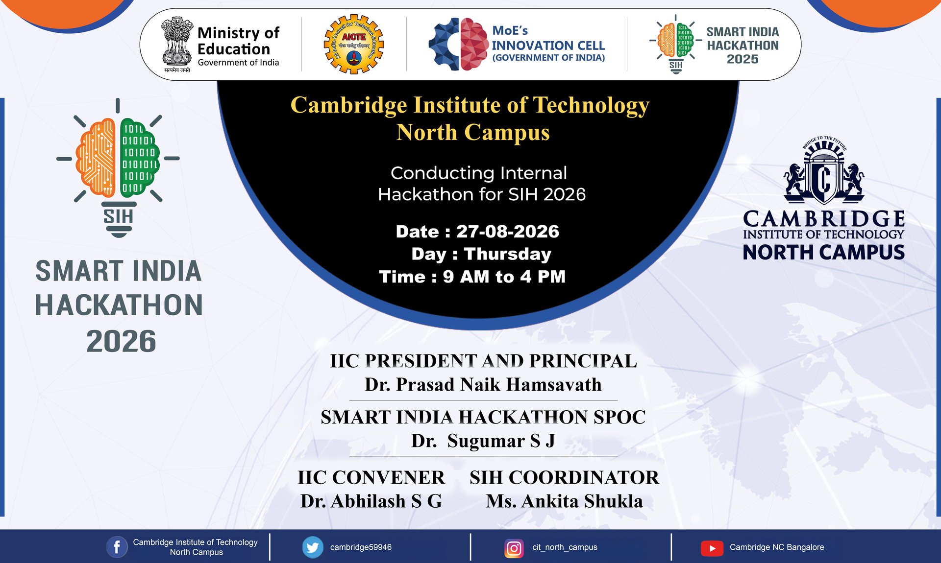 Smart India Hackathon 2026 Event Poster